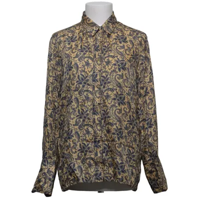 Chemise (Beige, Bleu) de Sandro Paris Soie