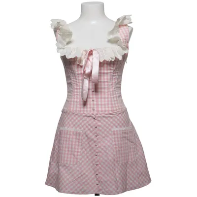 Dirndl (Rosa, Vit) från House of CB Bomull, Elastan, Polyester
