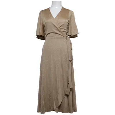 Omlottklänning (Beige) från Valerie Metallfiber, Viskos