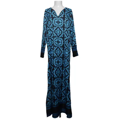 Maxi jurk (Blauw, Zwart)