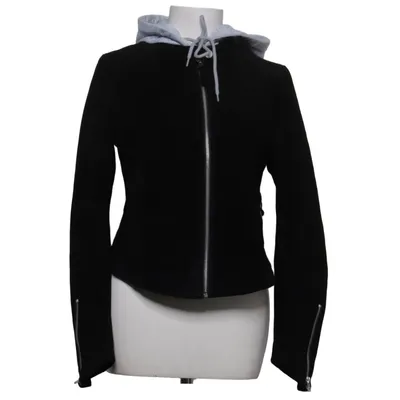 Veste en cuir (Noir, Gris) de Freaky Nation Coton, Cuir, Polyester