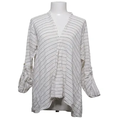 Blus (Beige, Grå) från Stajl Bomull, Linne