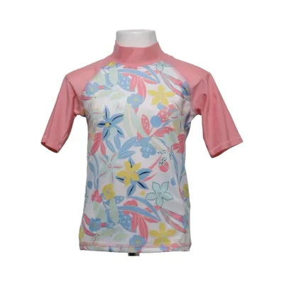 Badtröja (Rosa, Flerfärgad) från Kuniboo Elastan, Polyester