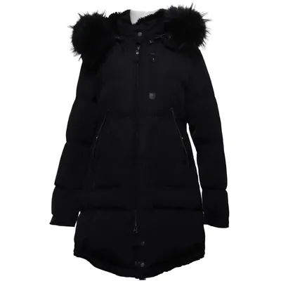 Dunkappa (Svart) från Cedrico Dun, Fjädrar, Päls, Skinn, Polyester
