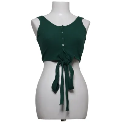 Wrap top (Green) from Vestidos Cotton, Elastane, Polyester