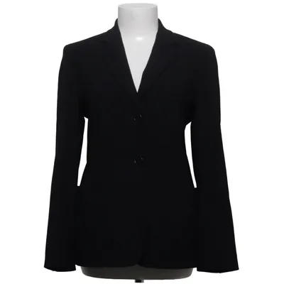 Blazer (Schwarz) von MaxMara Cupro, Elasthan, Wolle