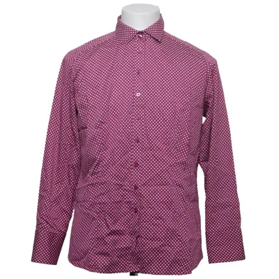 Blouse (Purple, White) from Eterna Cotton, Elastane