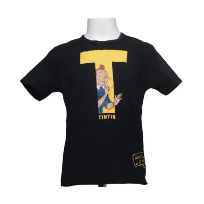 T-shirt (Svart, Gul) från Tintin Bomull