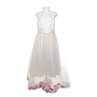 Flower girl dress (White, Pink) from BHS Nylon, Polyester