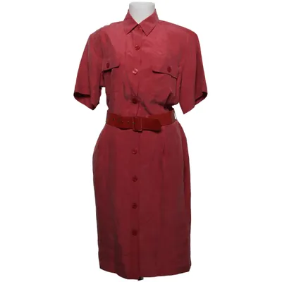 Skjortklänning (Röd) från Canda Polyester, Silke