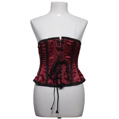 Korsett (Röd, Svart) från Burleska Bomull, Polyester