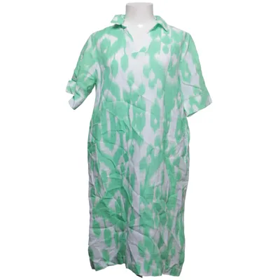Dress (Green, White) from Street One Linen