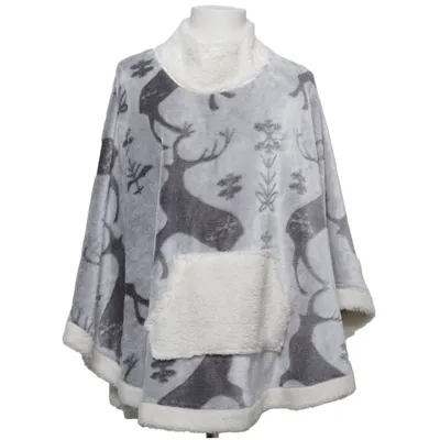Poncho (Gray, White) from Yamamay Polyester