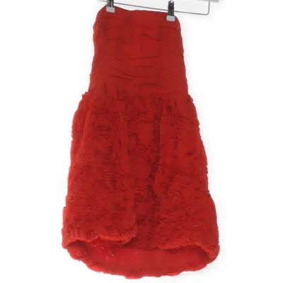 Cocktailklänning (Röd) från The Garden Collection by H&M Bomull, Återvunnen polyester