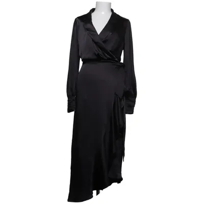 Wrap dress (Black) from Notre-V Elastane, Polyester