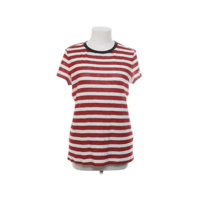 T-shirt (Rød, Hvid) fra QS by S.Oliver Bomuld, Polyester