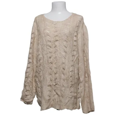 Sweater (Beige) from Coldwater Creek Acrylic, Cotton