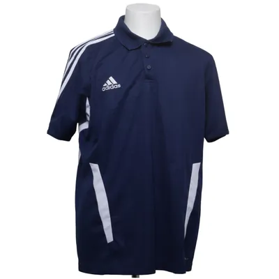 Poloshirt (Blau, Weiß) von Adidas Polyester