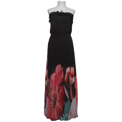 Maxi dress (Black, Multicolored) from Nuna Lie Elastane, Polyester