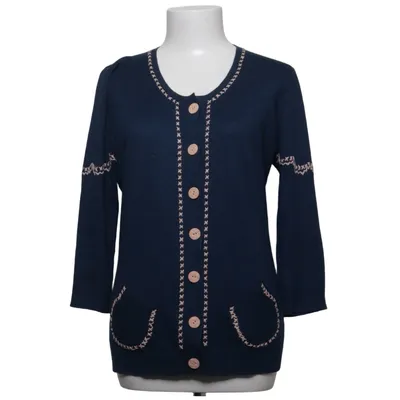 Cardigan (Blauw) van Rützou Kasjmier, Zijde, Viscose