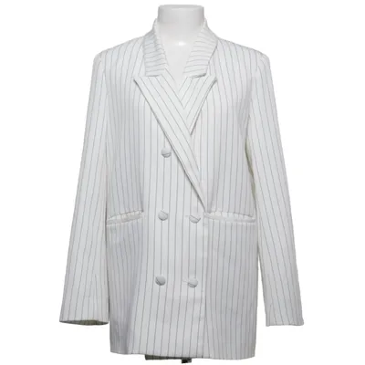Blazer (White, Black) from Parallel Lines Elastane, Polyester