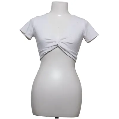 Crop top (Wit) van Fishbone Katoen, Elastaan, Polyester