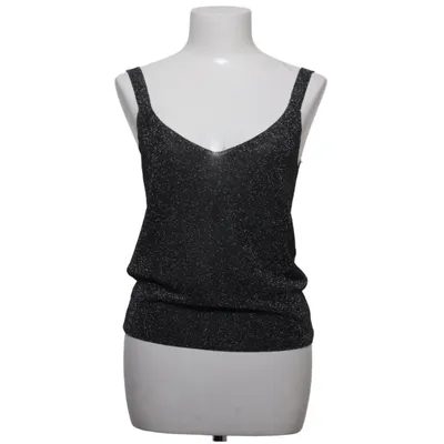 Tank Top (Black, Silver) from Mango Polyester