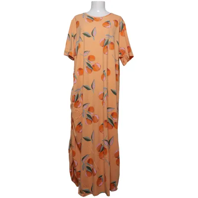 Dress (Orange, Pink, Green) from Pure by Ulla Popken Elastane, Organic cotton