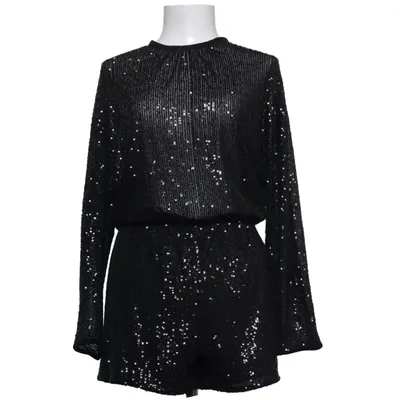 Cocktailklänning (Svart, Silverfärgad) från Zara Elastan, Polyester