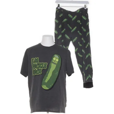 Pyjama (Grijs, Groen) van Rick and Morty Katoen, Polyester