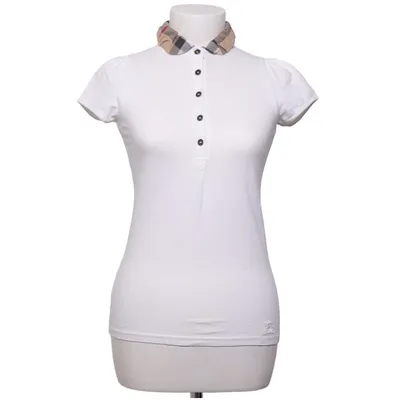 Polo shirt (White) from Burberry Brit Cotton, Elastane
