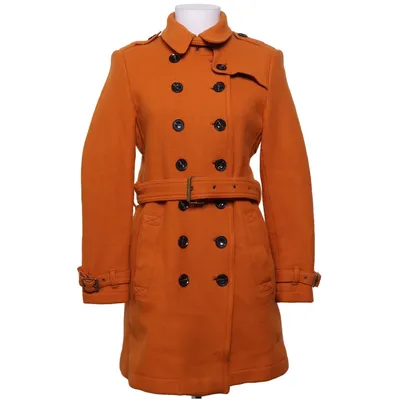 Trenchcoat (Orange) från Burberry Brit Kashmir, Polyamid, Viskos, Ull