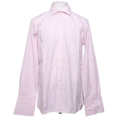 Chemise (Rose, Blanc) de Burberry Coton