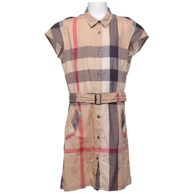 Skjortekjole (Beige, Flerfarvet) fra Burberry Bomuld