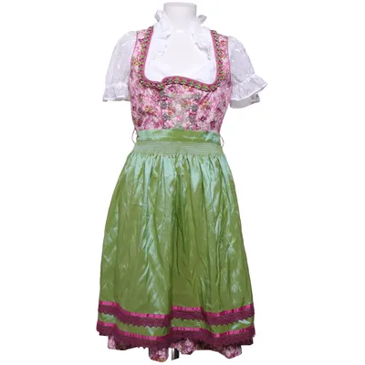 Dirndl (Green, Pink, White) from Edel Herz Cotton, Polyester