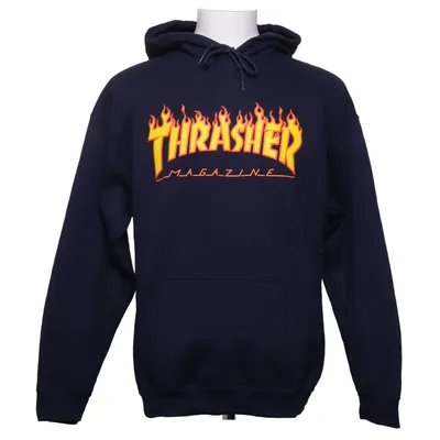 Huvtröja (Blå) från Thrasher Bomull, Polyester