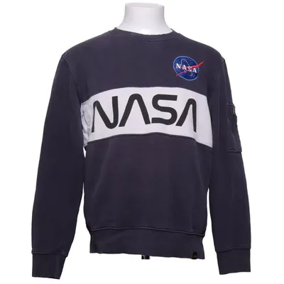 Collegetröja (Blå) från Alpha Industries Bomull, Polyester