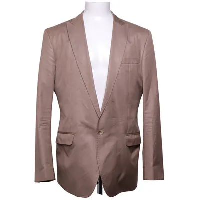Blazer (Beige) fra Dolce & Gabbana Bomuld, Polyester, Viscose