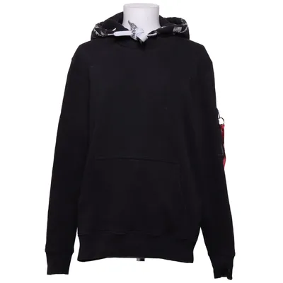 Huvtröja (Svart) från Alpha Industries Bomull, Polyester