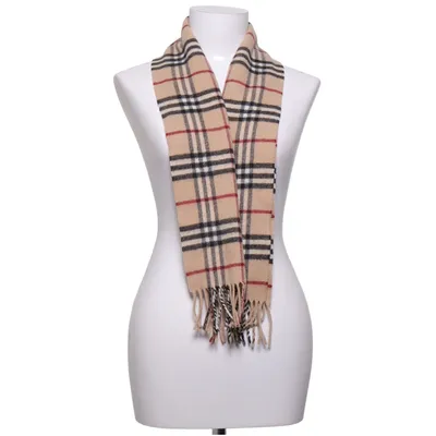 Halsduk (Beige, Flerfärgad) från Burberry Kashmir, Merinoull