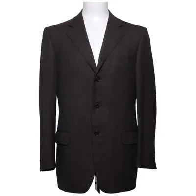 Blazer (Grijs, Zwart) van Ermenegildo Zegna Cupro, Wol