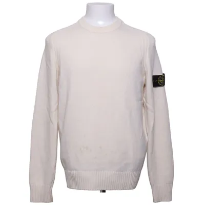 Tröja (Vit) från Stone Island Polyamid, Ull