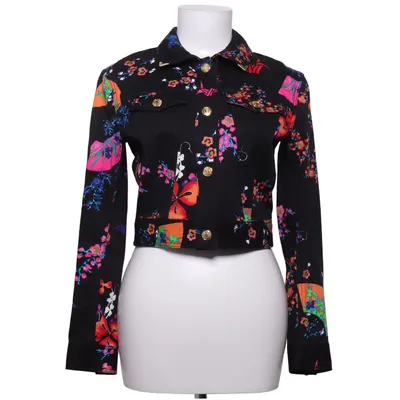 Spijkerjas (Zwart, Meerkleurig) van Versace for H&M Katoen, Elastaan