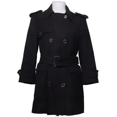 Trenchcoat (Zwart) van Dolce & Gabbana Katoen, Polyester, Wol