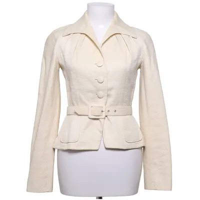 Kavaj (Beige) från Christian Dior Bomull, Silke
