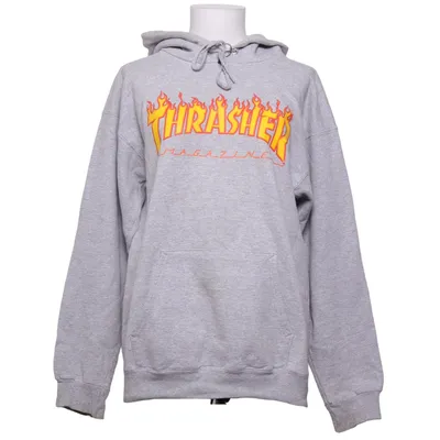 Huvtröja (Grå) från Thrasher Bomull, Polyester
