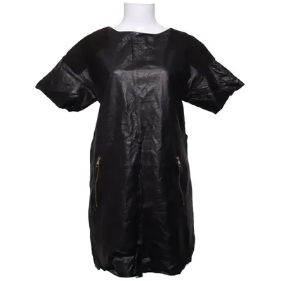 Leren jurk (Zwart) van Louis Vuitton Cupro, Elastaan, Viscose