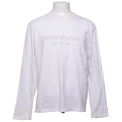 Langarmshirt (Weiß) von Yves Saint Laurent Baumwolle