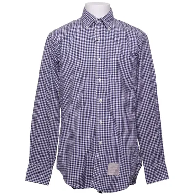 Buttondown-skjorta (Blå, Vit) från Thom Browne Bomull