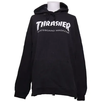 Sweat à capuche (Noir) de Thrasher Coton, Polyester